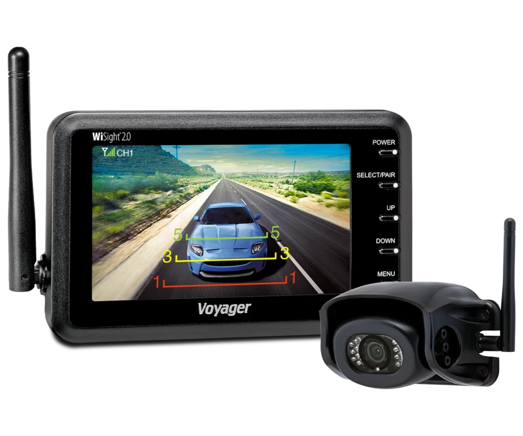 WVSXP43 – ASA Backup Camera, For Pre-Wired Systems Rear End Mount 4.3 Inch LCD Color Monitor Integrated Microphone Wi...